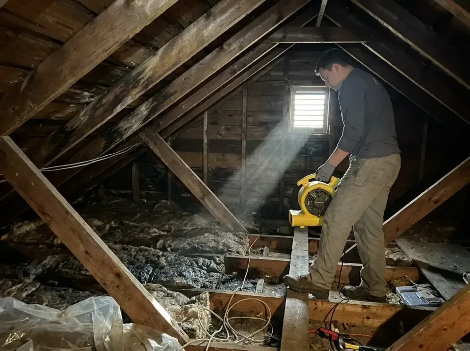 attic-water-damage-drying-proc-007 — frequently asked questions, Emergency Water Extraction & 24/7 Flood Response in Warrens…